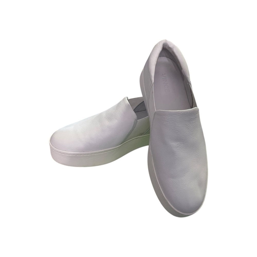 Vince White Leather Slip-On Sneaker - Picture 3 of 5